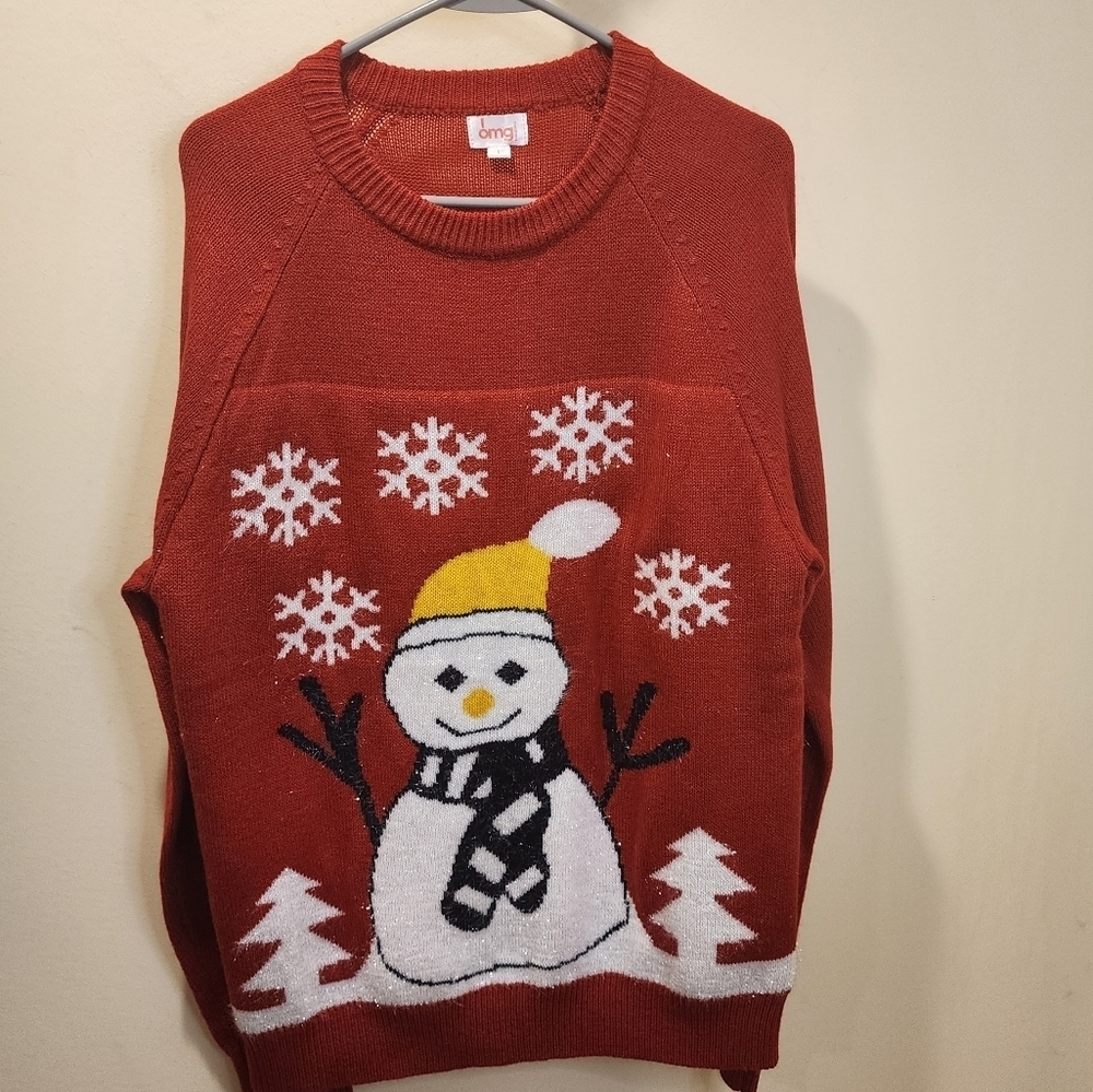 OMG! Christmas Ugly Sweater size L - Picture 7 of 9